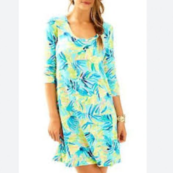 Lilly Pulitzer Multi Serenity Now Devon A-Line Dress Size XS EUC - Picture 1 of 5